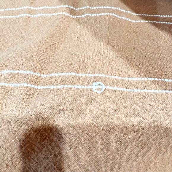 Threshold Full/Queen Terracotta Embroidered Duvet Cover - Picture 3 of 8